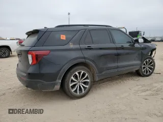 2022 Ford Explorer ST-Line with VIN 1FMSK7KH8NGA86473, listed as a Copart auction lot 86419654 with 61,412 mi miles and Salvage Title. Bid and sale history available at carsss.com. Image 3.