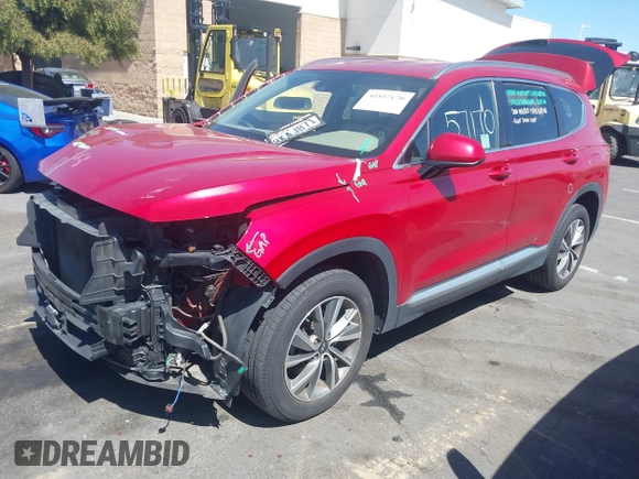 2019 Hyundai Santa Fe SEL with VIN 5NMS33AD7KH113627, listed as a IAAI auction lot 41857170 with 75,813 mi miles and . Bid and sale history available at DreamBid. Image 2.