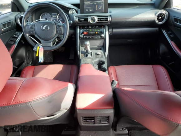 2021 Lexus IS 300 with VIN JTHAA1D20M5116163, listed as a Copart auction lot 53622895 with 79,091 mi miles and Salvage title. Bid and sale history available at DreamBid. Image 8.