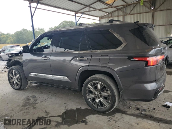 2023 Toyota Sequoia SR5 with VIN 7SVAAAAA3PX002055, listed as a Copart auction lot 72932724 with 22,833 mi miles and Salvage Title. Bid and sale history available at carsss.com. Image 2.