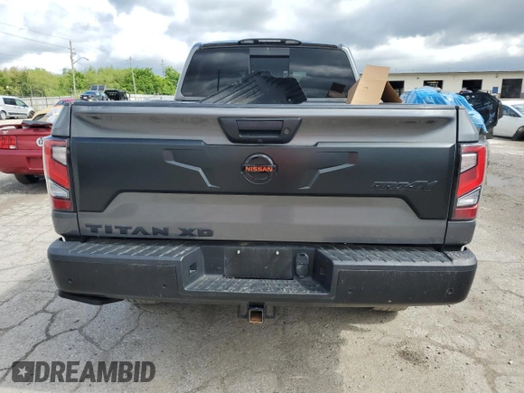 2021 Nissan Titan Pro-4X с VIN 1N6AA1FB7MN512375, выставлен на аукционе Copart как лот 58006765 с пробегом 36 959 миль миль и Списание • Salvage title. История ставок и продаж доступна на DreamBid. Изображение 6.