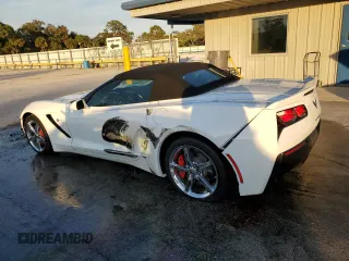 2014 Chevrolet Corvette 3LT with VIN 1G1YF3D78E5117872, listed as a Copart auction lot 83312754 with 77,507 mi miles and Non Repairable. Bid and sale history available at carsss.com. Image 2.