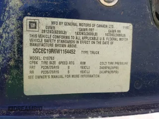 1998 Chevrolet Silverado 1500 with VIN 2GCEC19R6W1164452, listed as a IAAI auction lot 42166798 with 278,026 mi miles and . Bid and sale history available at DreamBid. Image 9.