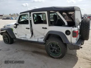 2023 Jeep Wrangler Willys with VIN 1C4HJXDN5PW510494, listed as a Copart auction lot 49237984 with 19,371 mi miles and Non Repairable. Bid and sale history available at DreamBid. Image 2.