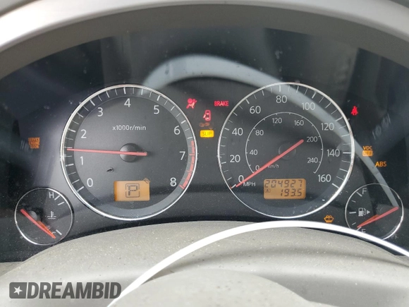 2004 Infiniti FX with VIN JNRAS08W24X201032, listed as a Copart auction lot 59367855 with 204,927 mi miles and Clean title. Bid and sale history available at DreamBid. Image 9.