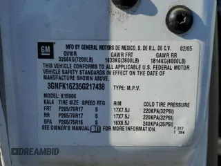 2005 Chevrolet Suburban Z71 with VIN 3GNFK16Z35G217438, listed as a Copart auction lot 43294115 with 100,353 mi miles and Salvage Title. Bid and sale history available at carsss.com. Image 15.