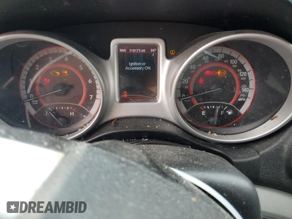 2012 Dodge Journey SXT with VIN 3C4PDCCG4CT243492, listed as a Copart auction lot 59908485 with 319,175 mi miles and Salvage title. Bid and sale history available at DreamBid. Image 9.