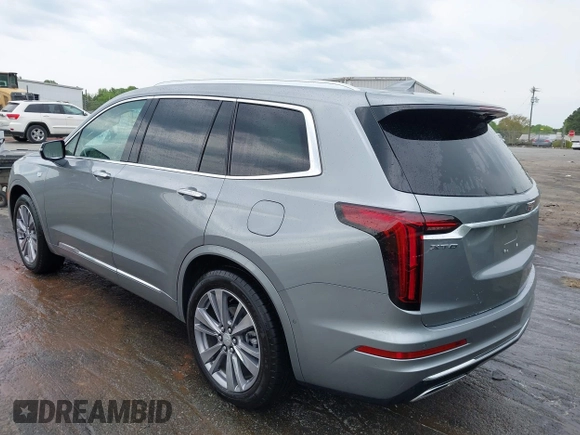 2024 Cadillac XT6 FWD Premium Luxury with VIN 1GYKPCRS0RZ748048, listed as a IAAI auction lot 42043117 with 7,232 mi miles. Bid and sale history available at carsss.com. Image 3.