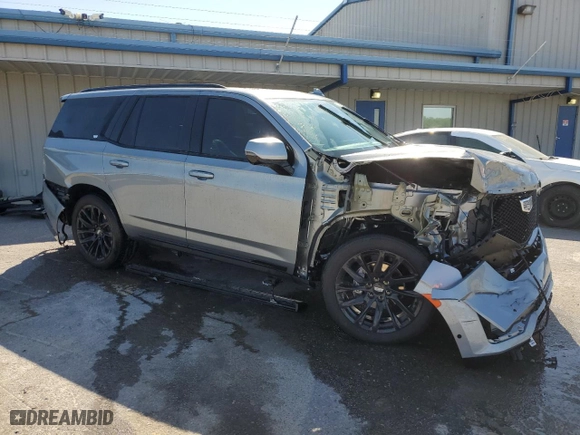 2023 Cadillac Escalade 4WD Sport Platinum with VIN 1GYS4GKL3PR534493, listed as a Copart auction lot 53098555 with 16,557 mi miles and Salvage Title. Bid and sale history available at carsss.com. Image 4.