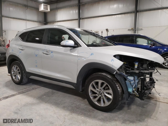 2018 Hyundai Tucson SEL with VIN KM8J3CA49JU709787, listed as a Copart auction lot 43774245 with 109,245 mi miles and Salvage Title. Bid and sale history available at carsss.com. Image 4.