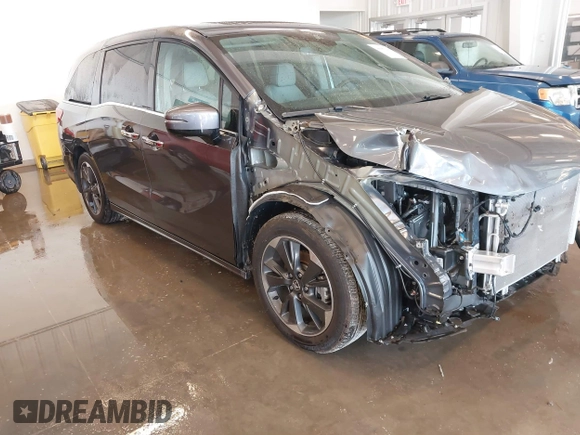 2024 Honda Odyssey Elite with VIN 5FNRL6H92RB037361, listed as a IAAI auction lot 40989243 with 15,636 mi miles. Bid and sale history available at carsss.com. Image 19.