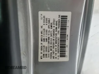 2015 Honda Accord EX-L с VIN 1HGCR2F86FA033827, выставлен на аукционе Copart как лот 89007255 с пробегом 205 834 миль миль и Списание • Salvage title. История ставок и продаж доступна на DreamBid. Изображение 15.