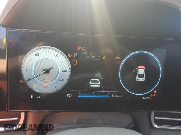 2024 Hyundai Elantra SEL with VIN KMHLM4DG6RU778028, listed as a Copart auction lot 59693495 with 33,282 mi miles and Non repairable. Bid and sale history available at DreamBid. Image 9.