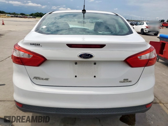 2013 Ford Focus SE with VIN 1FADP3F2XDL250797, listed as a Copart auction lot 58836695 with Not provided miles and Salvage title. Bid and sale history available at DreamBid. Image 6.