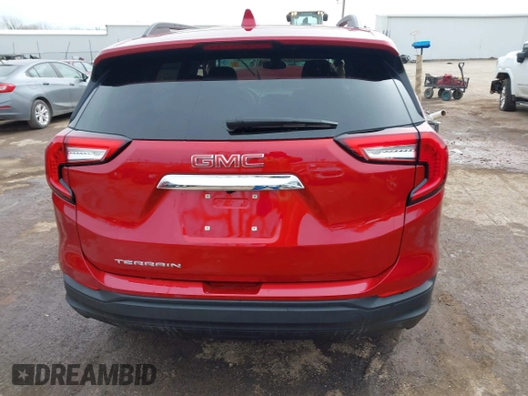 2024 GMC Terrain SLE z VIN 3GKALMEG9RL302058, wystawiony jako IAAI lot #41691921 z przebiegiem 1 101 mil mil oraz . Historia ofert i sprzedaży dostępna na DreamBid. Obrazek 15.