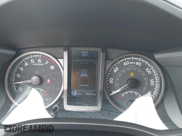 2021 Toyota Tacoma SR with VIN 3TMCZ5AN5MM380286, listed as a IAAI auction lot 42165523 with 58,965 mi miles and . Bid and sale history available at DreamBid. Image 7.