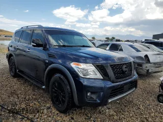 2019 Nissan Armada SV with VIN JN8AY2NC1K9582074, listed as a Copart auction lot 60835014 with 97,667 mi miles and Salvage Title. Bid and sale history available at carsss.com. Image 4.
