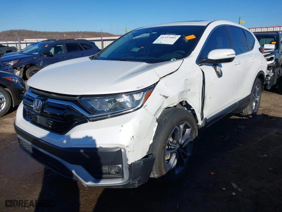 2021 Honda CR-V EX-L with VIN 2HKRW1H89MH409581, listed as a IAAI auction lot 41353401 with 99,968 mi miles. Bid and sale history available at carsss.com. Image 2.