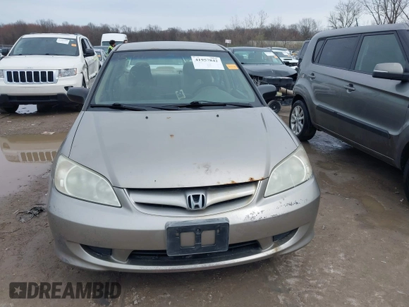 2005 Honda Civic LX with VIN 1HGES16555L000205, listed as a IAAI auction lot 41957842 with 202,394 mi miles and . Bid and sale history available at DreamBid. Image 12.