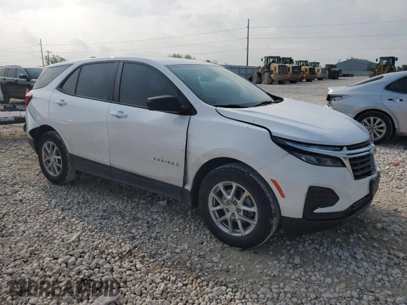 2023 Chevrolet Equinox LS z VIN 3GNAXHEG7PL106230, wystawiony jako Copart lot #53907305 z przebiegiem 57 862 mil mil oraz Szkoda całkowita • Salvage title. Historia ofert i sprzedaży dostępna na DreamBid. Obrazek 4.