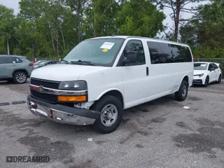 2017 Chevrolet Express Passenger LT with VIN 1GAZGPFG1H1167532, listed as a IAAI auction lot 41410767 with 87,490 mi miles. Bid and sale history available at carsss.com. Image 2.