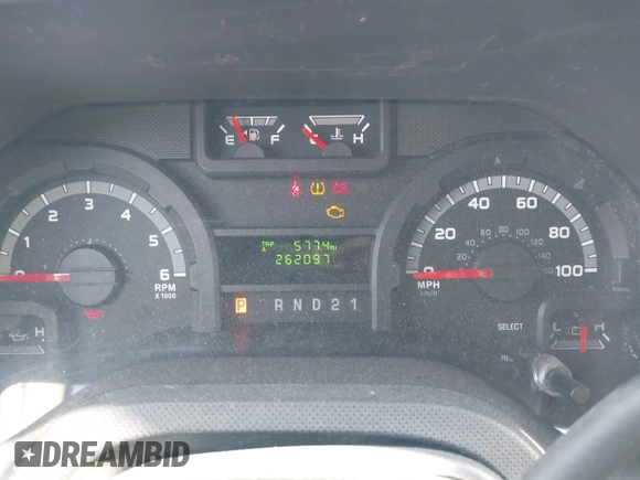 2013 Ford Econoline Cargo Commercial with VIN 1FTNE2EWXDDA52072, listed as a IAAI auction lot 42523635 with 262,097 mi miles and . Bid and sale history available at DreamBid. Image 7.
