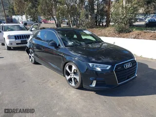 2018 Audi A3 Sedan Premium with VIN WAUB8GFF3J1057050, listed as a IAAI auction lot 41678826 with 57,539 mi miles. Bid and sale history available at carsss.com. Image 1.