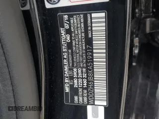 2019 Mercedes-Benz E 450 with VIN WDDZH6JB8KA519917, listed as a Copart auction lot 55764755 with 57,213 mi miles and Clean Title. Bid and sale history available at DreamBid. Image 12.