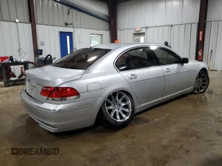 2006 BMW 7 Series 750i with VIN WBAHL83526DT07183, listed as a Copart auction lot 53257635 with 78,997 mi miles and Salvage title. Bid and sale history available at DreamBid. Image 3.