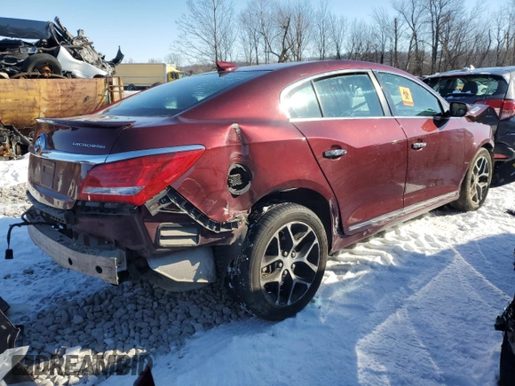 2016 Buick LaCrosse Sport Touring with VIN 1G4G45G33GF183400, listed as a Copart auction lot 41443495 with Not provided miles and Salvage title. Bid and sale history available at DreamBid. Image 3.