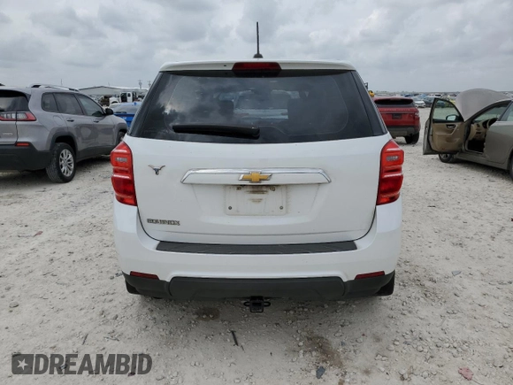 2017 Chevrolet Equinox LS with VIN 2GNALBEK5H1507484, listed as a Copart auction lot 50244405 with 117,068 mi miles and Salvage Title. Bid and sale history available at DreamBid. Image 6.
