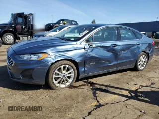 2019 Ford Fusion Hybrid SE with VIN 3FA6P0LU0KR102928, listed as a Copart auction lot 54535785 with 49,787 mi miles and Clean Title. Bid and sale history available at carsss.com. Image 1.