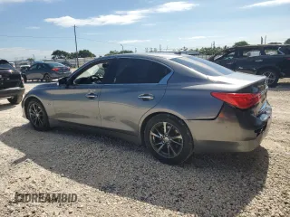 2017 Infiniti Q50 Premium z VIN JN1EV7AP4HM742288, wystawiony jako Copart lot #56983375 z przebiegiem 104 637 mil mil oraz Szkody całkowita. Historia ofert i sprzedaży dostępna na DreamBid. Obrazek 2.