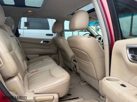 2015 Nissan Pathfinder Platinum with VIN 5N1AR2MN6FC608975, listed as a Copart auction lot 52014495 with 156,223 mi miles and Clean Title. Bid and sale history available at carsss.com. Image 6.