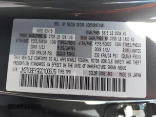 2016 Mazda CX-9 Signature with VIN JM3TCBEY9G0100579, listed as a IAAI auction lot 42282293 with 142,700 mi miles and . Bid and sale history available at DreamBid. Image 9.