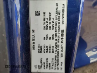 2023 Tesla Model 3 with VIN 5YJ3E1EA5PF449028, listed as a Copart auction lot 88924805 with 55,350 mi miles and Clean Title. Bid and sale history available at DreamBid. Image 12.