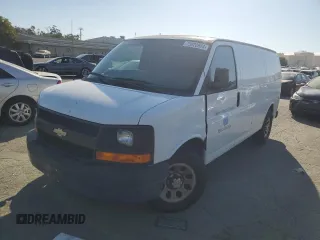 2012 Chevrolet Express Cargo Van with VIN 1GCSGAFX8C1166716, listed as a Copart auction lot 75020984 with 116,565 mi miles and Clean Title. Bid and sale history available at carsss.com. Image 1.