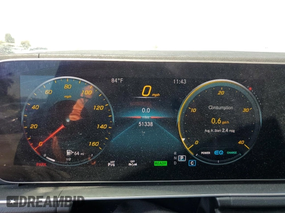 2020 Mercedes-Benz GLS with VIN 4JGFF5KE1LA098027, listed as a Copart auction lot 59306973 with 51,338 mi miles. Bid and sale history available at carsss.com. Image 9.