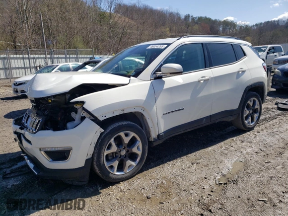 2019 Jeep Compass Limited z VIN 3C4NJDCB6KT854701, wystawiony jako Copart lot #49054285 z przebiegiem 59 770 mil mil oraz Szkoda całkowita • Salvage title. Historia ofert i sprzedaży dostępna na DreamBid. Obrazek 1.