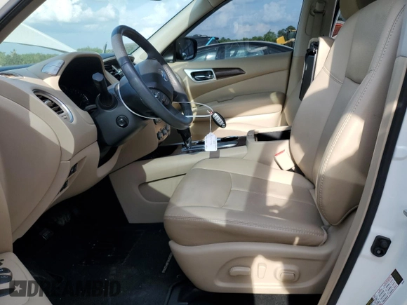 2017 Nissan Pathfinder Platinum with VIN 5N1DR2MN8HC651164, listed as a Copart auction lot 54585505 with 98,691 mi miles and Salvage title. Bid and sale history available at DreamBid. Image 7.