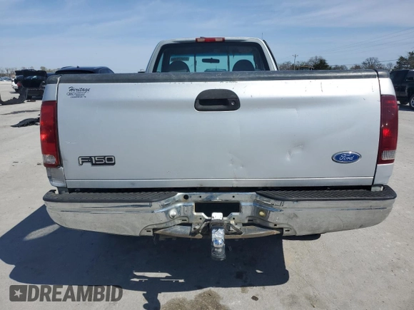 1997 Ford F-150 with VIN 1FTDF1720VNA26931, listed as a Copart auction lot 51442835 with 282,904 mi miles and Salvage title. Bid and sale history available at DreamBid. Image 6.