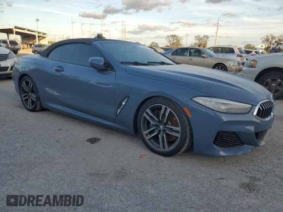 2021 BMW 8 Series 840i with VIN WBADZ2C00MCG13061, listed as a Copart auction lot 74709624 with 0 mi miles and Non Repairable. Bid and sale history available at carsss.com. Image 4.