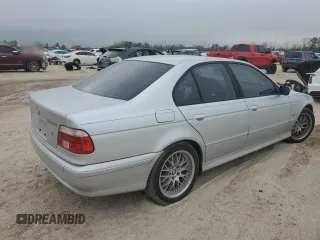 2003 BMW 5 Series 530iA with VIN WBADT63493CK36947, listed as a Copart auction lot 45966845 with 0 mi miles and Salvage Title. Bid and sale history available at carsss.com. Image 3.