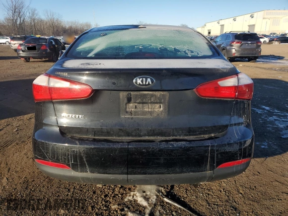 2014 Kia Forte LX with VIN KNAFX4A6XE5233178, listed as a Copart auction lot 88096605 with 123,313 mi miles and Salvage Title. Bid and sale history available at carsss.com. Image 6.