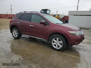 2009 Nissan Murano SL with VIN JN8AZ18U99W007289, listed as a Copart auction lot 48181165 with 123,070 mi miles and Clean Title. Bid and sale history available at carsss.com. Image 4.