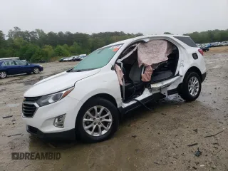 2021 Chevrolet Equinox LS with VIN 3GNAXHEV1MS118969, listed as a Copart auction lot 55677385 with 93,202 mi miles and Salvage title. Bid and sale history available at DreamBid. Image 1.
