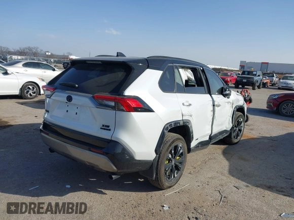 2024 Toyota RAV4 Hybrid XSE with VIN 2T3E6RFV1RW082924, listed as a IAAI auction lot 41747641 with Not Provided miles and . Bid and sale history available at DreamBid. Image 4.
