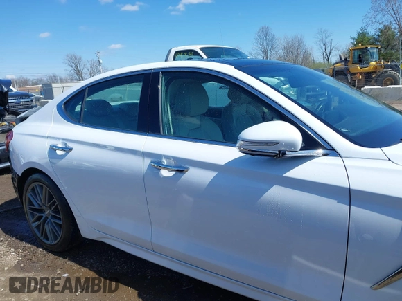 2019 Genesis G70 Advanced with VIN KMTG34LE2KU030490, listed as a IAAI auction lot 41976903 with 61,660 mi miles and . Bid and sale history available at carsss.com. Image 13.