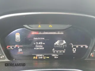 2021 Audi Q3 S line Premium Plus with VIN WA1EECF36M1129591, listed as a Copart auction lot 54921935 with 109,365 mi miles and Salvage title. Bid and sale history available at DreamBid. Image 9.