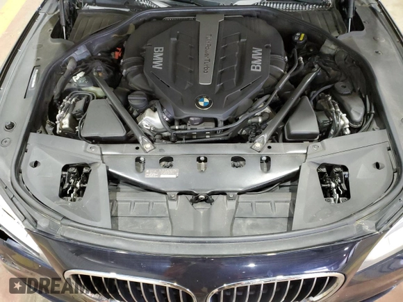 2015 BMW 7 Series 750Li xDrive with VIN WBAYF8C52FD654598, listed as a Copart auction lot 55745555 with 108,958 mi miles and Salvage title. Bid and sale history available at DreamBid. Image 11.